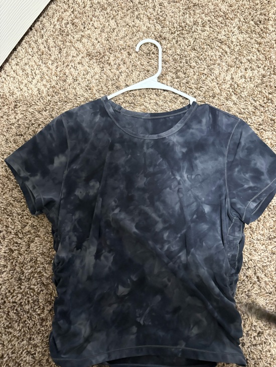 lululemon athletica Tops - lululemon athletica Tie-Dye Crop Top in Charcoal